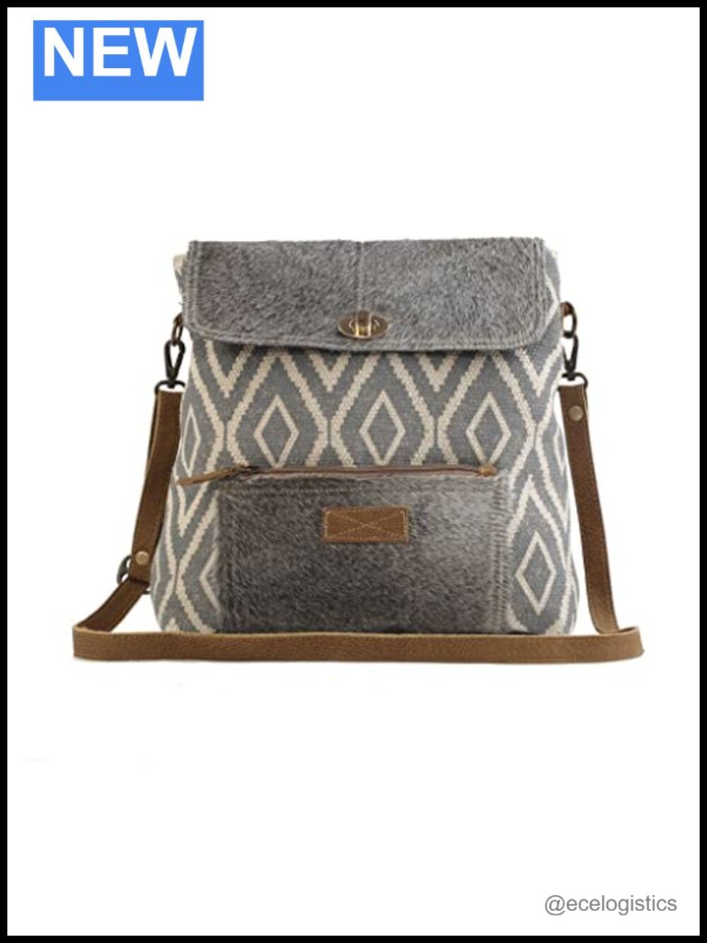Canvas Leather Shoulder Bag Handbag Travel Purse